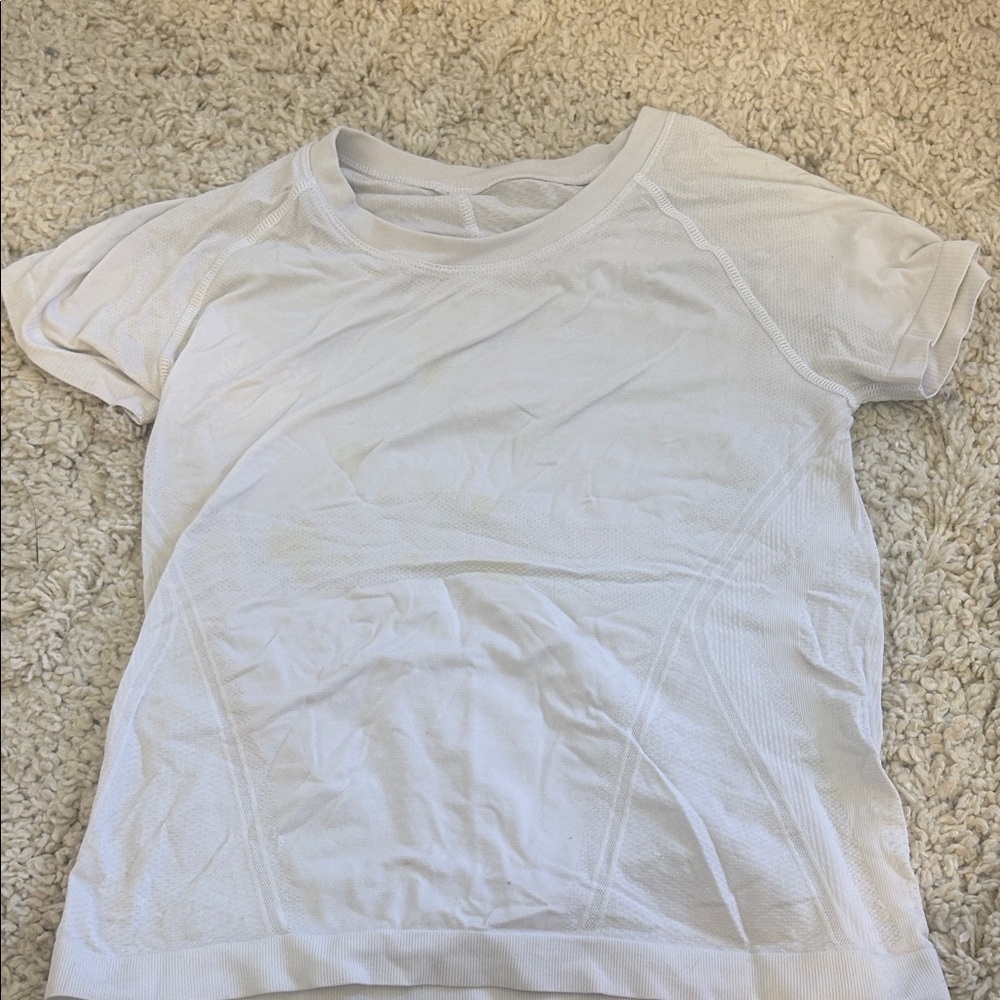 Athleta Classic White Short Sleeve Tee